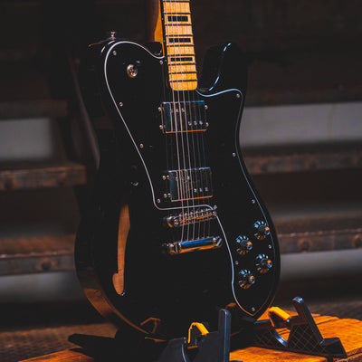 2022 Bilt ESG Electric Guitar, Black w/ OHSC - Used