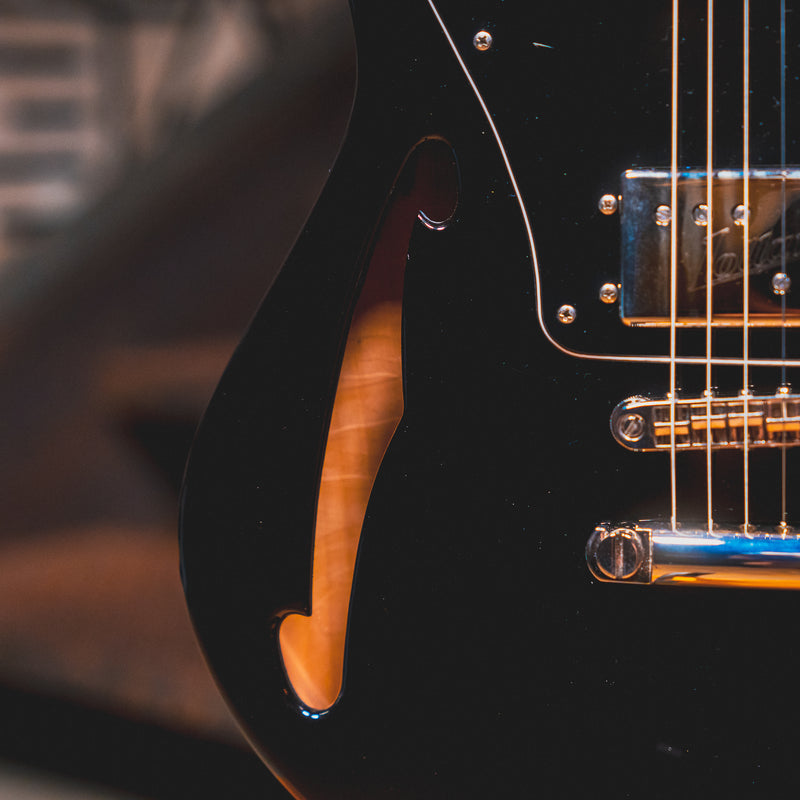 2022 Bilt ESG Electric Guitar, Black w/ OHSC - Used