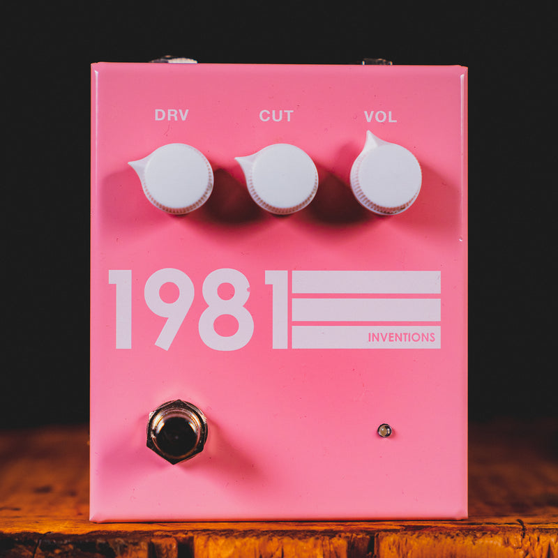 1981 inventions drv pedal 1981 Inventions DRV Shell Pink Overdrive Effect Pedal – Used