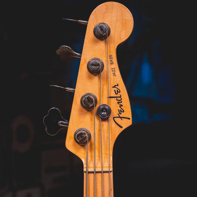 2008 Fender American Deluxe Jazz Bass Guitar, Tobacco Sunburst w/ OHSC - Used
