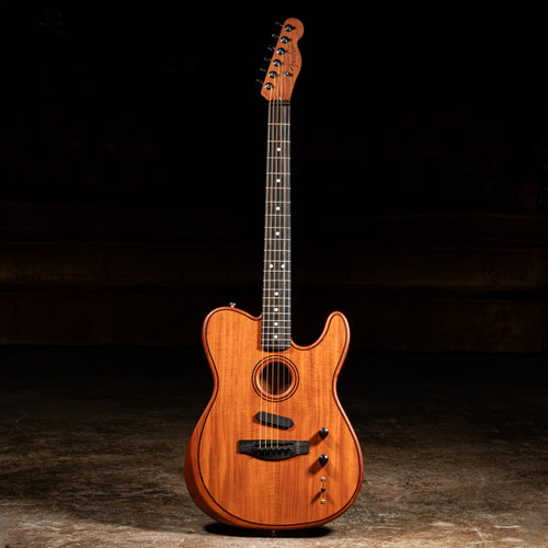2022 Fender American Acoustasonic Telecaster All-Mahogany Guitar, Natural w/OGB - Used