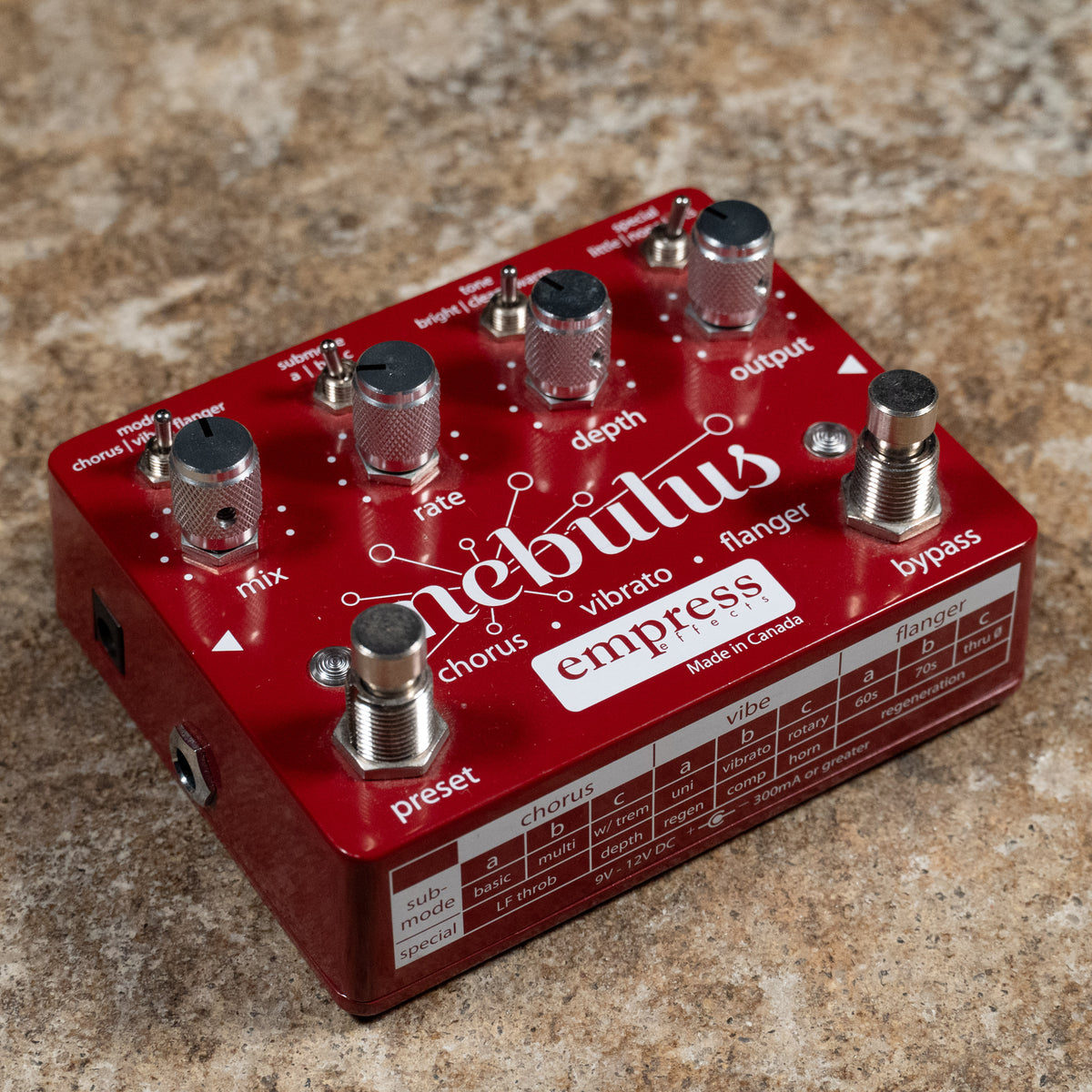 Empress Effects Nebulous Chorus/Vibrato/Flanger Effect Pedal - Used
