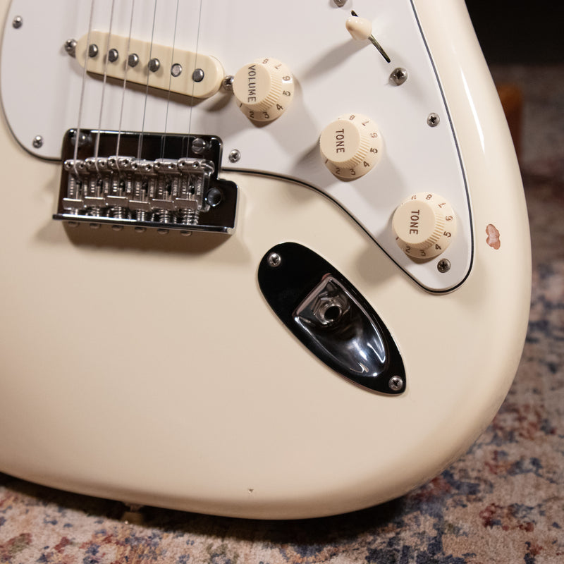 2017 Fender American Professional Stratocaster Electric Guitar, Olympic White w/OHSC - Used
