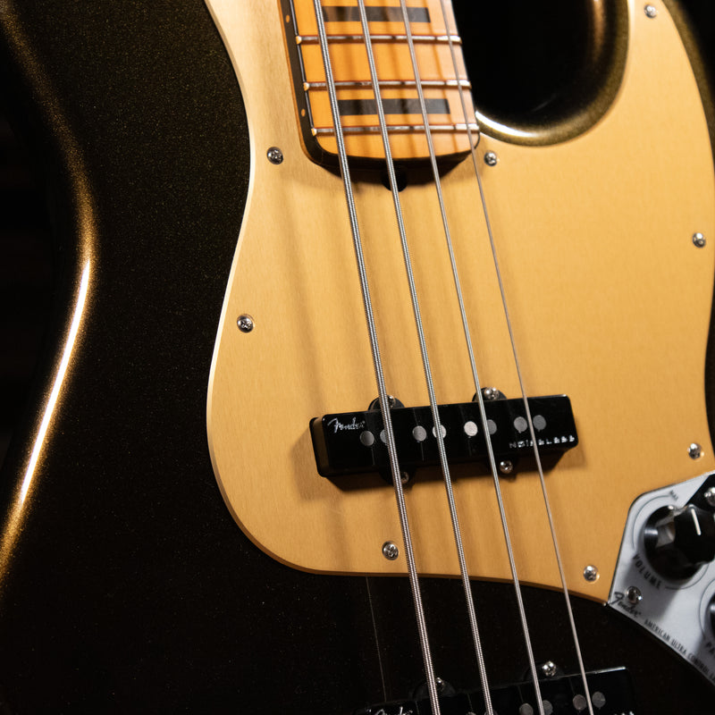 2023 Fender American Ultra Jazz Bass Guitar, Texas Tea w/OHSC - Used