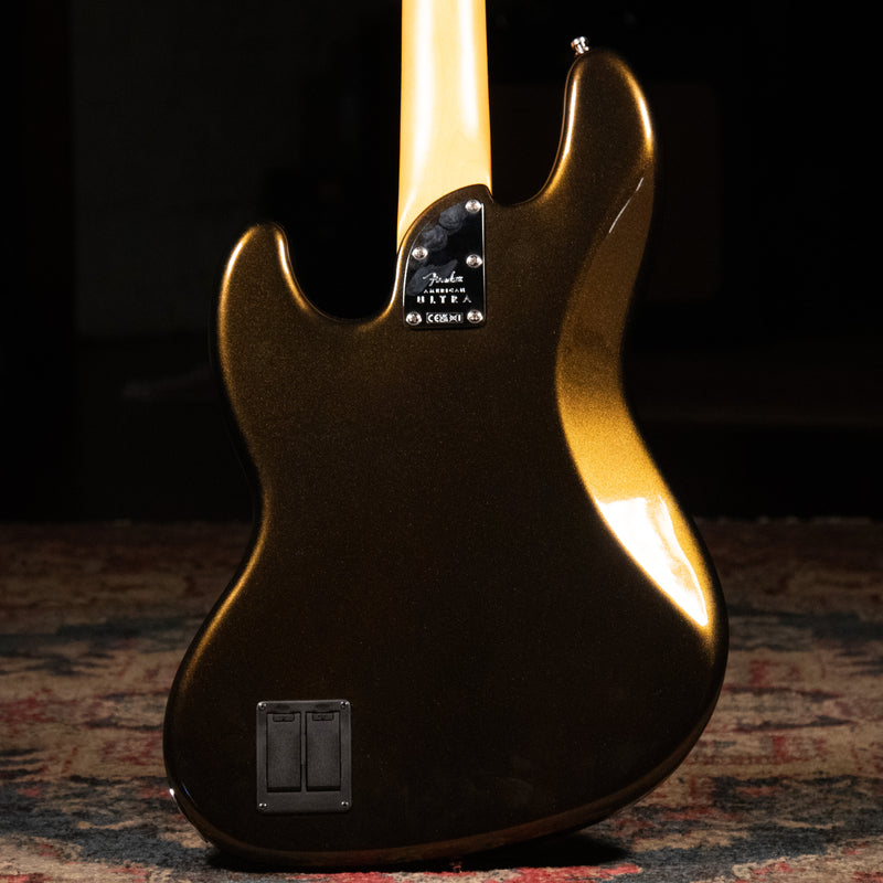 2023 Fender American Ultra Jazz Bass Guitar, Texas Tea w/OHSC - Used