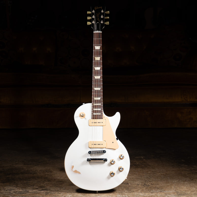 2011 Gibson Les Paul Studio 60's Tribute Electric Guitar, Worn White w/OGB - Used