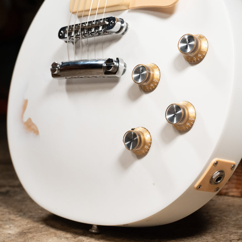 2011 Gibson Les Paul Studio 60's Tribute Electric Guitar, Worn White w/OGB - Used