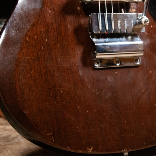 1968 Gibson Melody Maker Electric Guitar, Walnut w/ HSC - Used