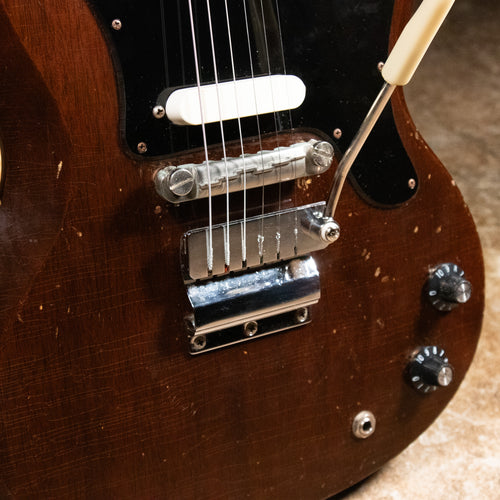 1968 Gibson Melody Maker Electric Guitar, Walnut w/ HSC - Used