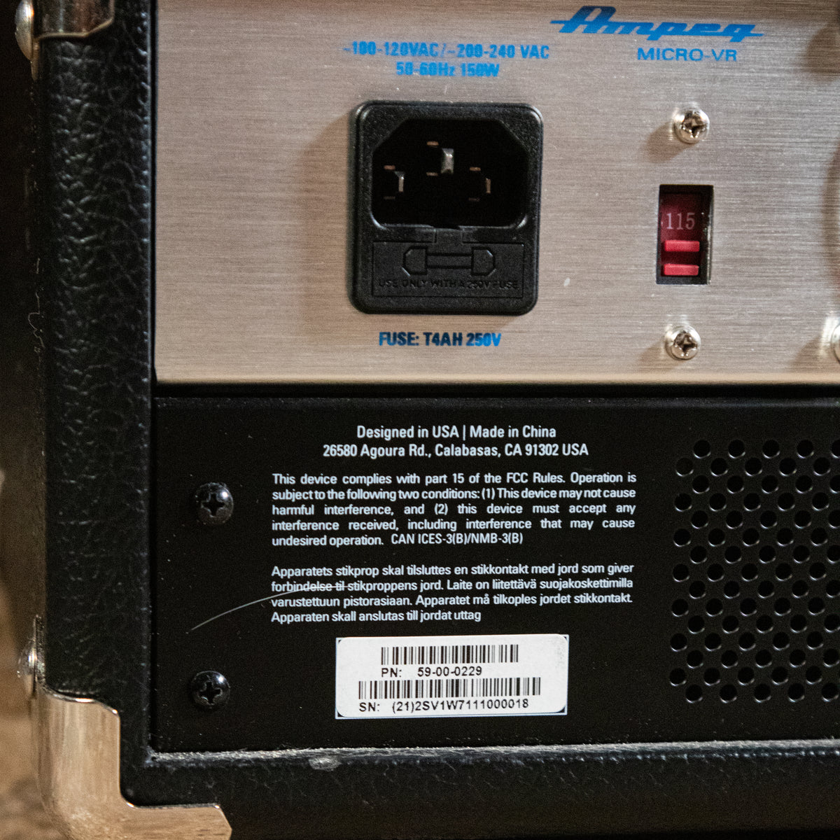 Ampeg Micro VR Bass Guitar Amplifier Head - Used