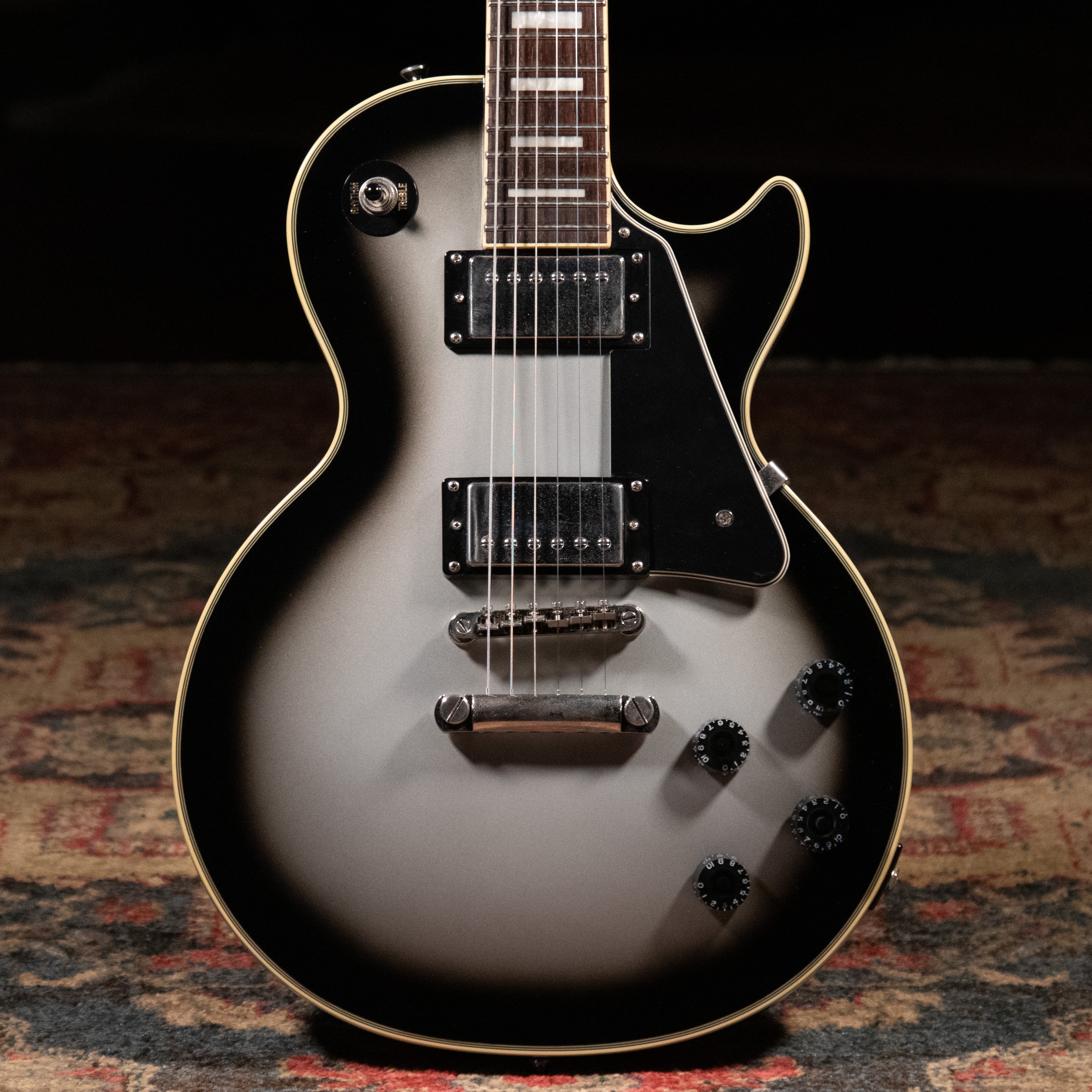 2015 Epiphone Les Paul Custom Pro Electric Guitar, Silverburst