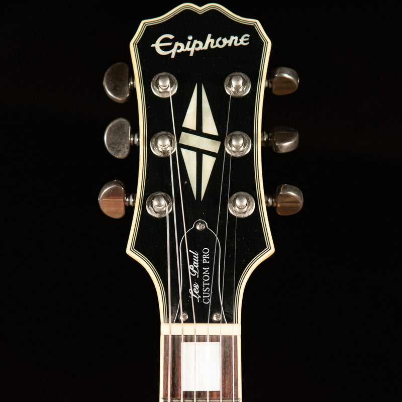 2015 Epiphone Les Paul Custom Pro Electric Guitar, Silverburst - Used