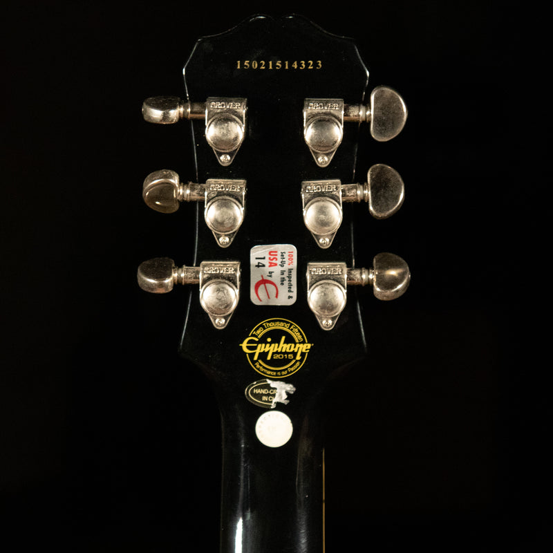 2015 Epiphone Les Paul Custom Pro Electric Guitar, Silverburst - Used