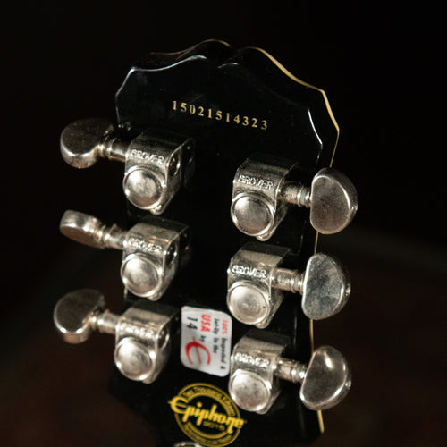 2015 Epiphone Les Paul Custom Pro Electric Guitar, Silverburst - Used