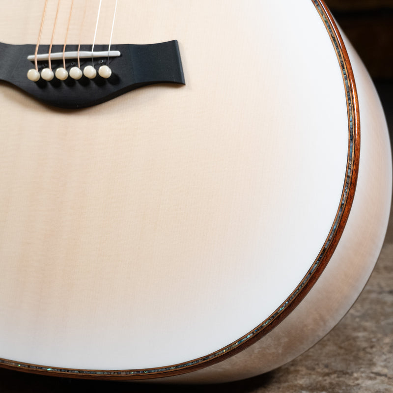 2023 Taylor C14ce Custom Lutz Acoustic Guitar, Lutz Spruce Top, White Pearl Burst w/OHSC - Used