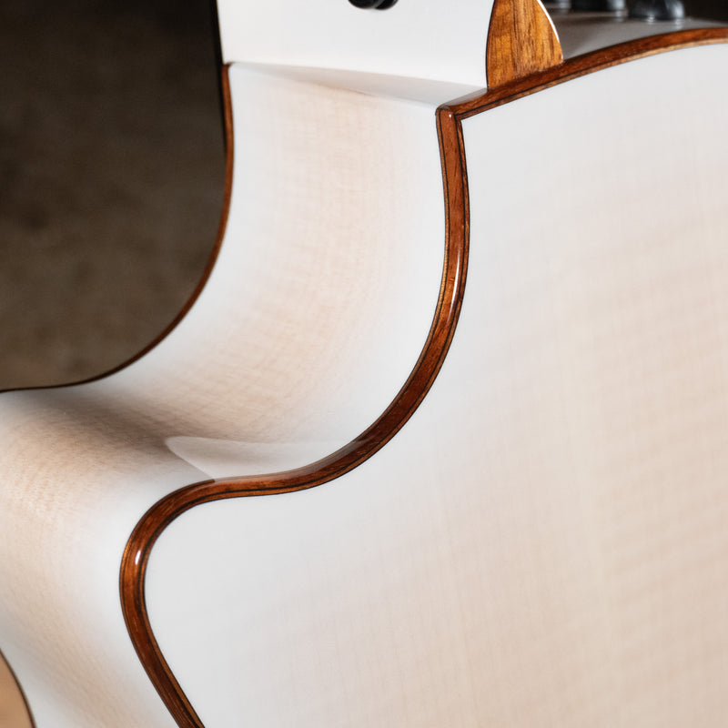 2023 Taylor C14ce Custom Lutz Acoustic Guitar, Lutz Spruce Top, White Pearl Burst w/OHSC - Used