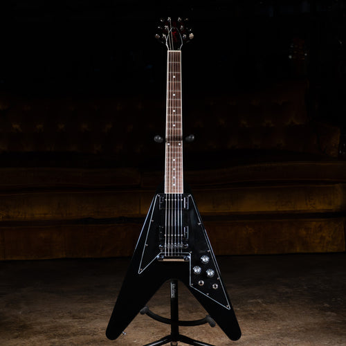 2021 Gibson ‘70s Flying V Electric Guitar, Mirror Pickguard, Ebony w/OHSC - Used