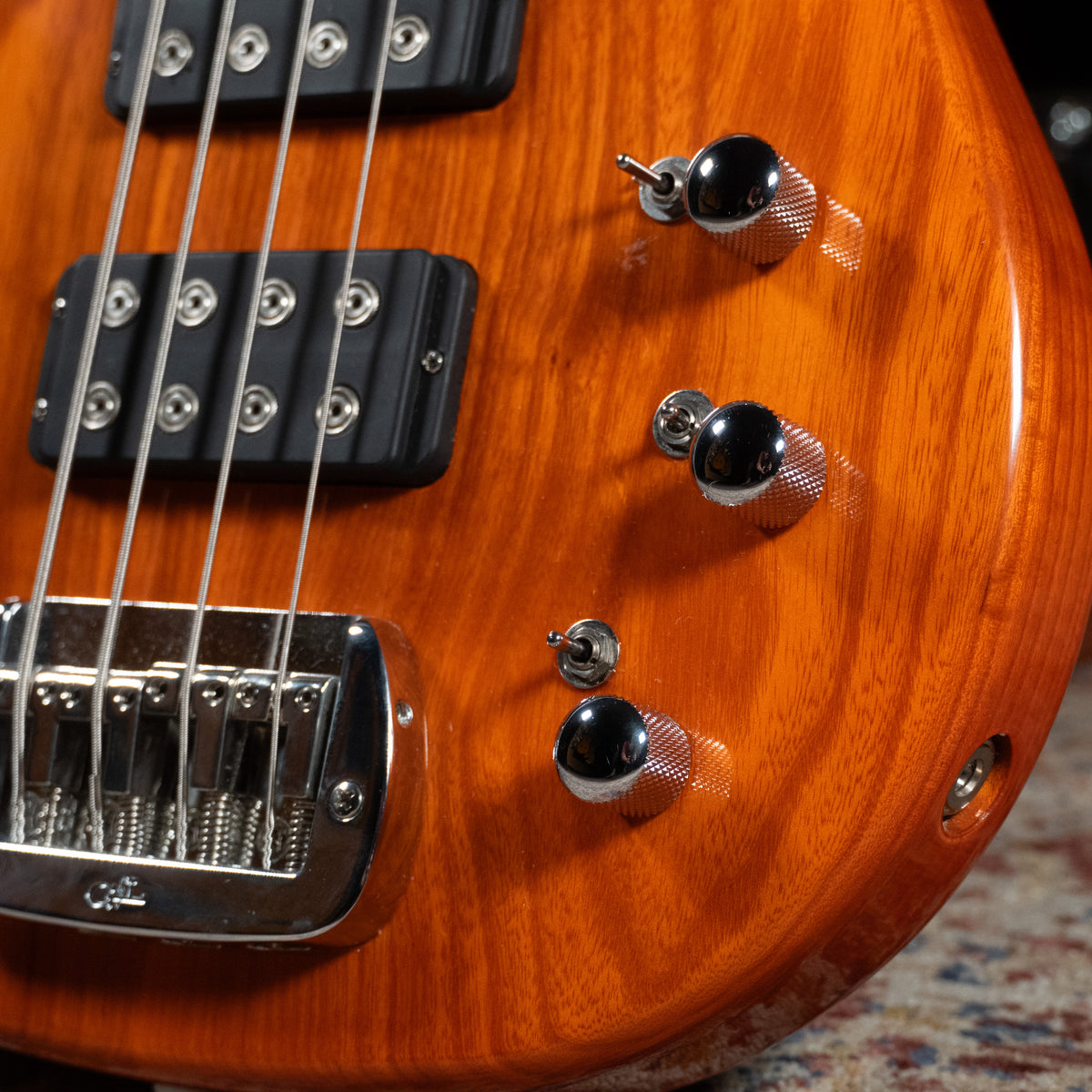 G&L L2000 Tribute 4-String Electric Bass Guitar, Clear Orange w/HSC - Used