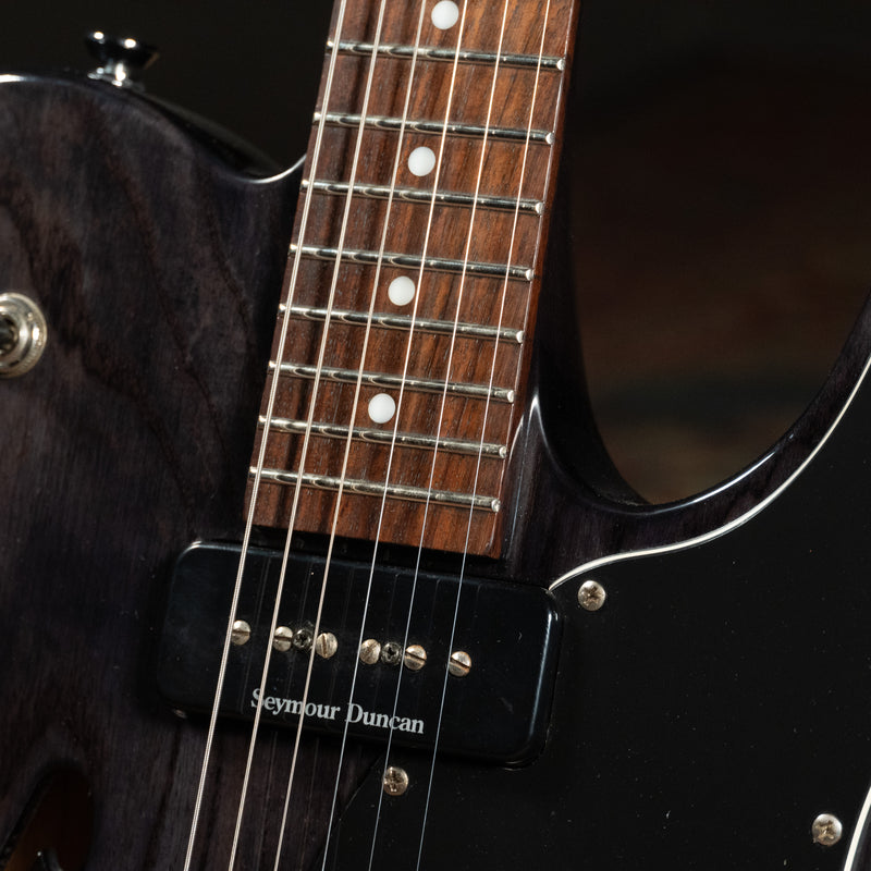2010 Fender JA-90 Jim Adkins Telecaster Thinline Electric Guitar, Ebony Transparent - Used
