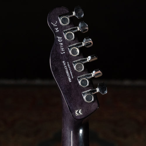2010 Fender JA-90 Jim Adkins Telecaster Thinline Electric Guitar, Ebony Transparent - Used
