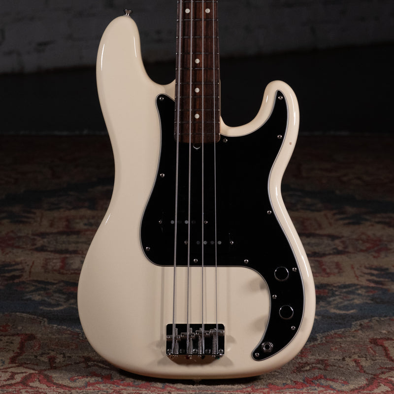 2011 Fender American Special Precision Bass Guitar, Olympic White w/HSC - Used