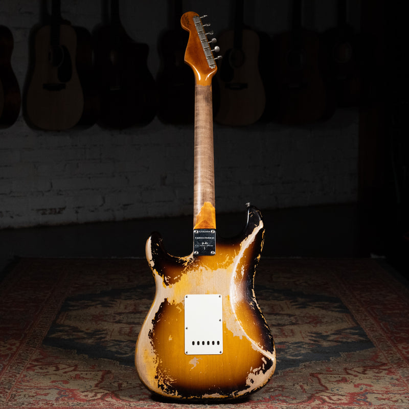 2022 Fender Custom Shop LTD '60 Dual Mag II Stratocaster, Super Heavy Relic Faded Aged 3-Color Sunburst - Used