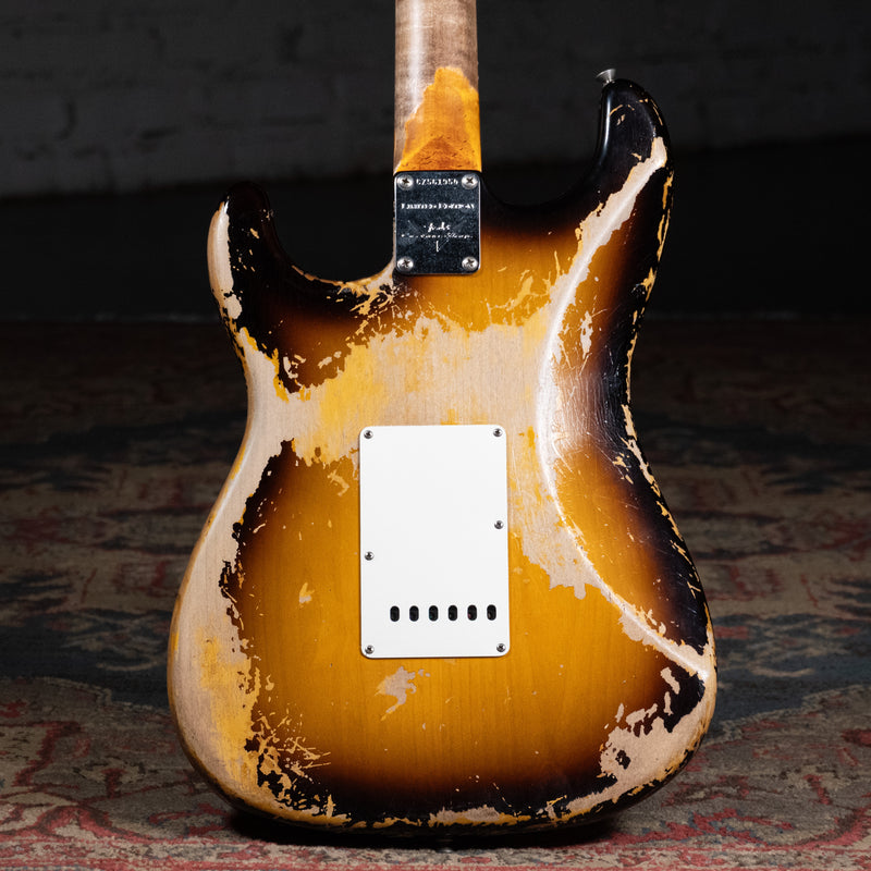 2022 Fender Custom Shop LTD '60 Dual Mag II Stratocaster, Super Heavy Relic Faded Aged 3-Color Sunburst - Used