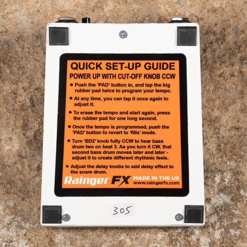 Rainger FX Snare Trap Rhythm and Effects Pedal - Used