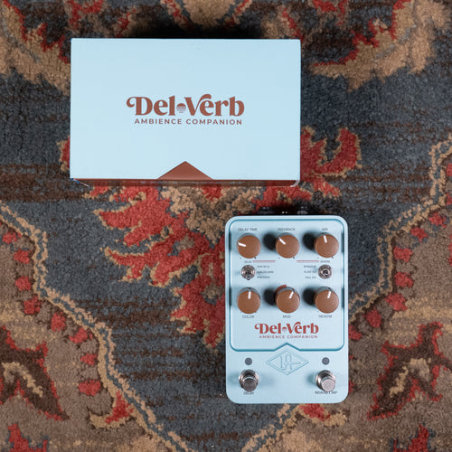Universal Audio Del-Verb Ambience Companion Reverb Effect Pedal w/Box - Used