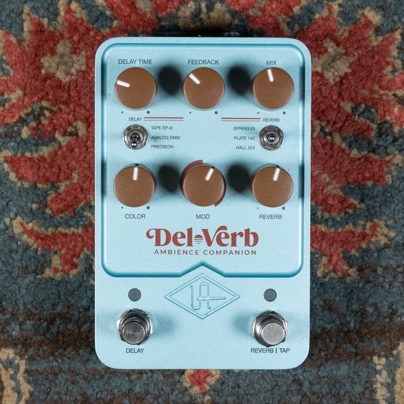 Universal Audio Del-Verb Ambience Companion Reverb Effect Pedal w/Box