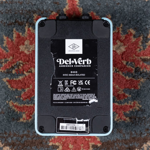 Universal Audio Del-Verb Ambience Companion Reverb Effect Pedal w/Box - Used