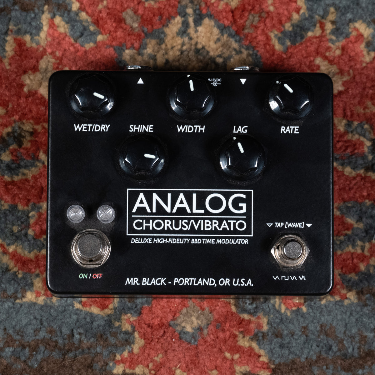 Mr. Black Analog Chorus/Vibrato Deluxe Effect Pedal - Used