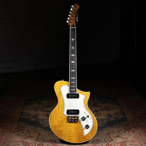 2023 Kauer Korona Electric Guitar, Stapletop P90s, Lemonburst w/OGB