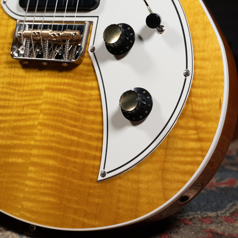 2023 Kauer Korona Electric Guitar, Stapletop P90s, Lemonburst w/OGB