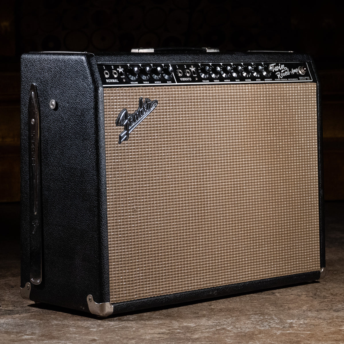 1965 Fender Twin Reverb Tube Guitar Amplifier w/Calzone Case - Used