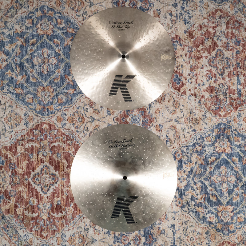 Zildjian 14" K Custom Dark HiHat Set - Used