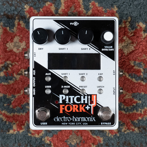 electro-harmonix pitch fork polyphonic pitch shifter pedal Electro Harmonix Pitch Fork Plus Polyphonic Pitch Shifter Effect Pedal
