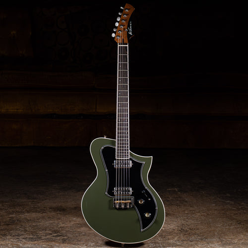 2022 Kauer Korona Electric Guitar, Olive Green w/ OGB - Used