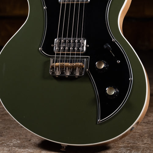 2022 Kauer Korona Electric Guitar, Olive Green w/ OGB - Used