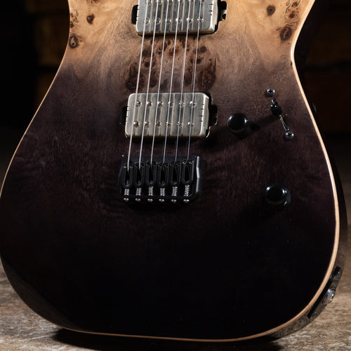 ESP E-II M-II NT Electric Guitar, Black Natural Fade w/ OHSC - Used