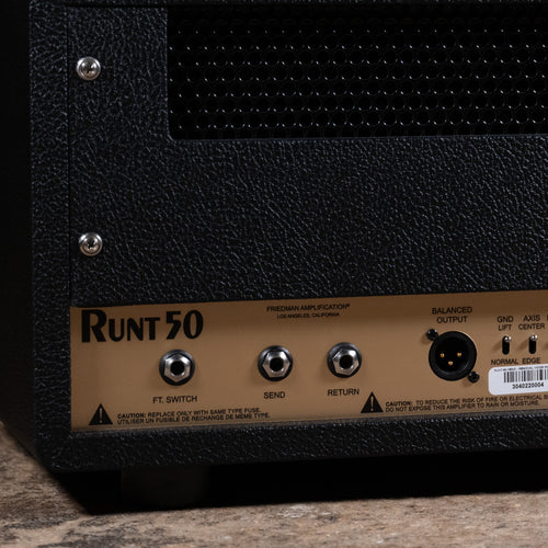 Friedman Runt 50 Guitar Amplifier Head w/Footswitch - Used