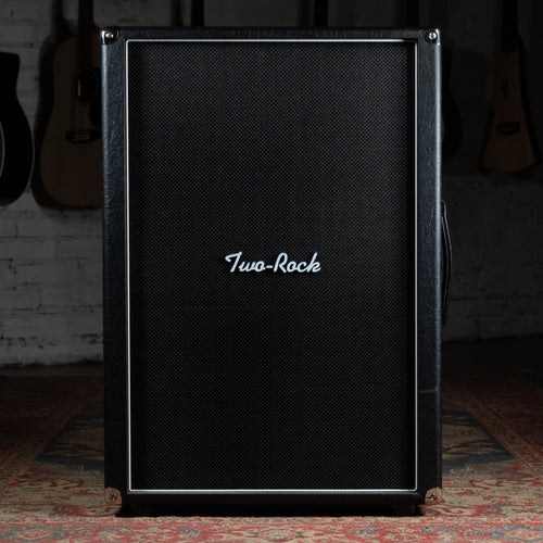 Two Rock Vertical 2x12 Guitar Amplifier Cabinet, Black Tolex w/Cover - Used