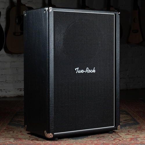 Two Rock Vertical 2x12 Guitar Amplifier Cabinet, Black Tolex w/Cover - Used