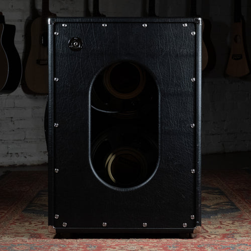 Two Rock Vertical 2x12 Guitar Amplifier Cabinet, Black Tolex w/Cover - Used