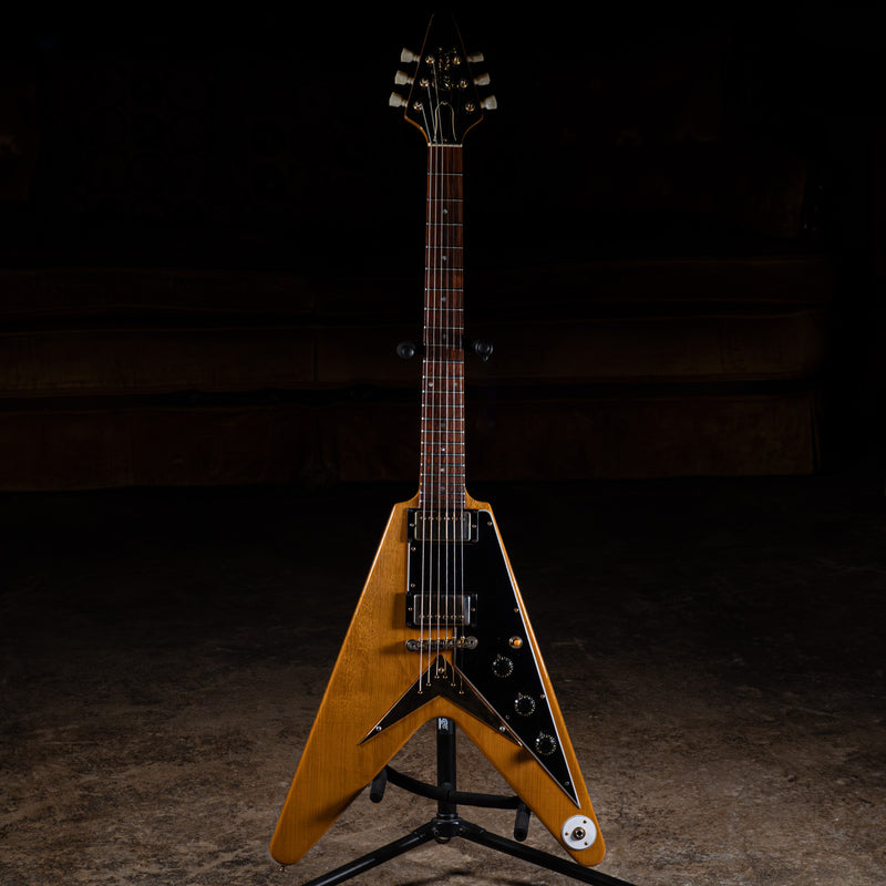 1982 Gibson Heritage Series Korina Flying V Electric Guitar, Natural w/OHSC - Used