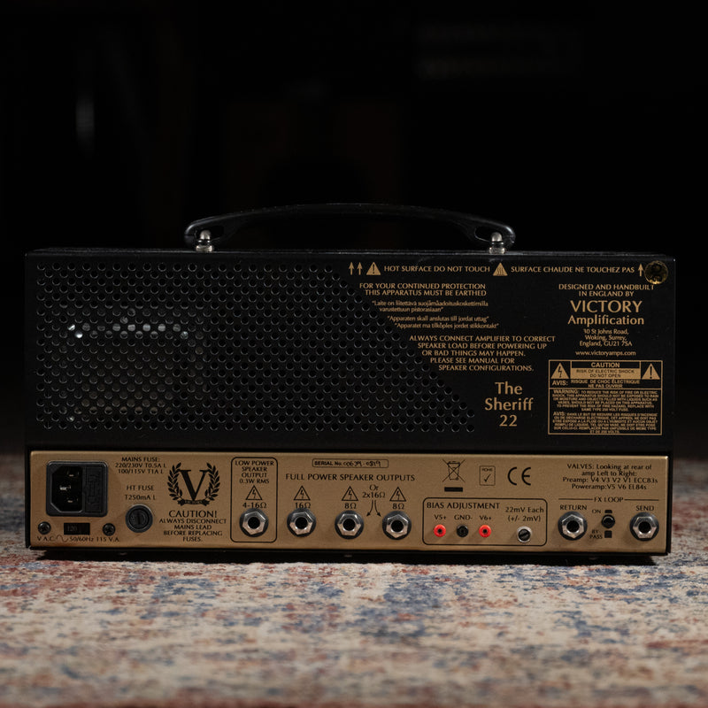 Victory Amps The Sheriff 22 Guitar Amplifier Head w/Bag and Footswitch - Used