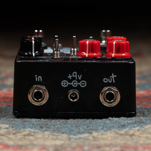 Champion Leccy Skitter V2 Reverb and Tremolo Effect Pedal, Black - Used