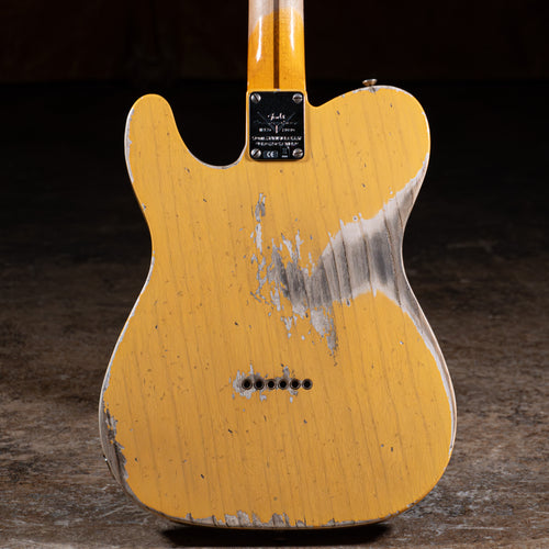 2021 Fender Custom Shop 70th Anniversary Broadcaster Heavy Relic Electric Guitar, Butterscotch Blonde w/ OHSC - Used
