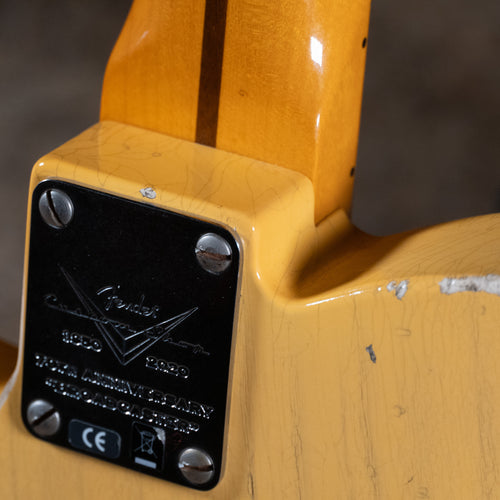 2021 Fender Custom Shop 70th Anniversary Broadcaster Heavy Relic Electric Guitar, Butterscotch Blonde w/ OHSC - Used