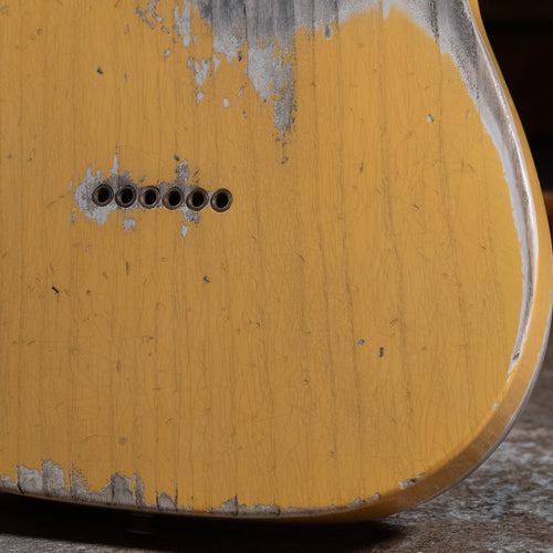 2021 Fender Custom Shop 70th Anniversary Broadcaster Heavy Relic Electric Guitar, Butterscotch Blonde w/ OHSC - Used